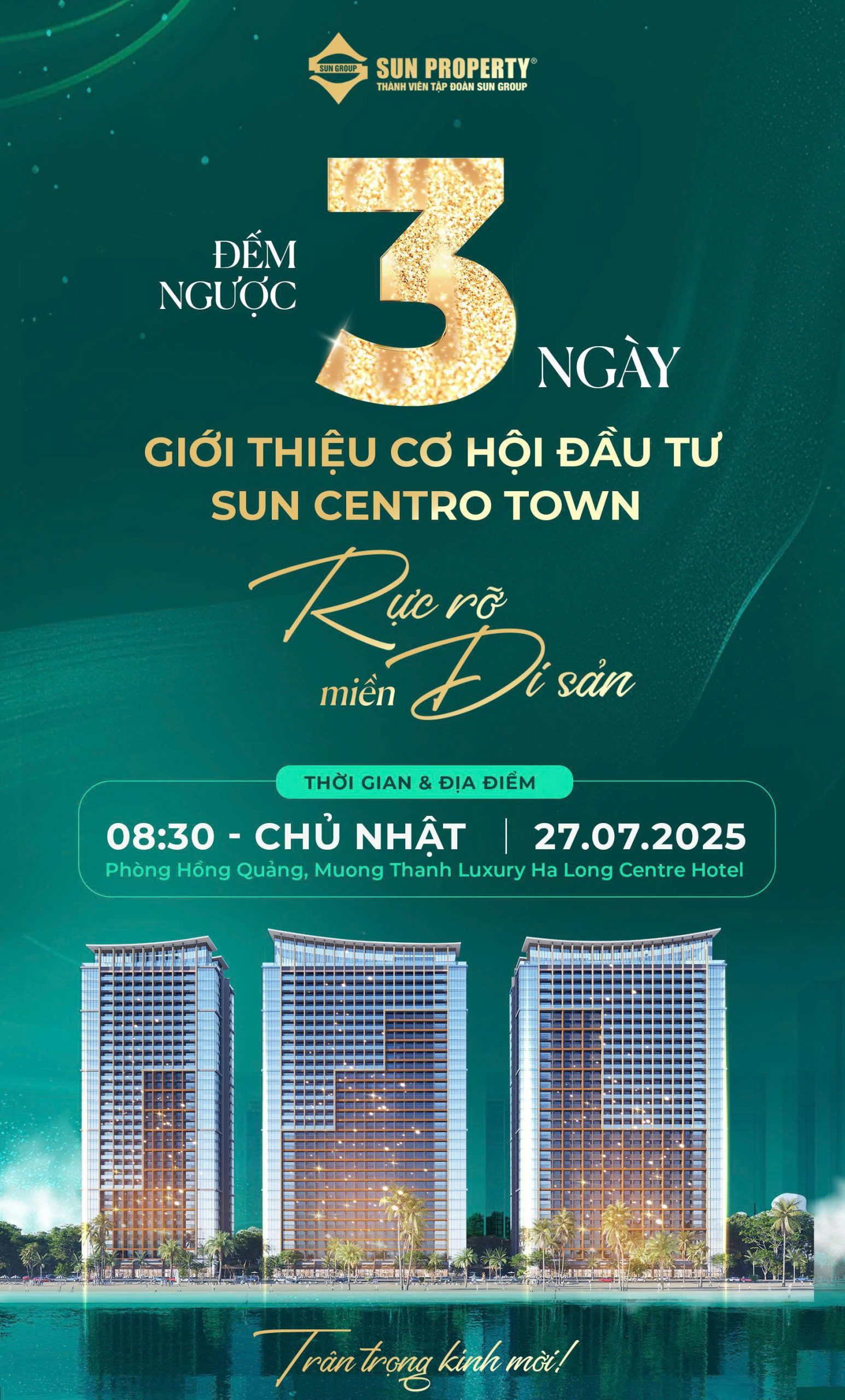 Sự kiện Ra Mắt Sun Centro Town - Đón Sóng Đầu Tư Rực Rỡ Miền Di Sản